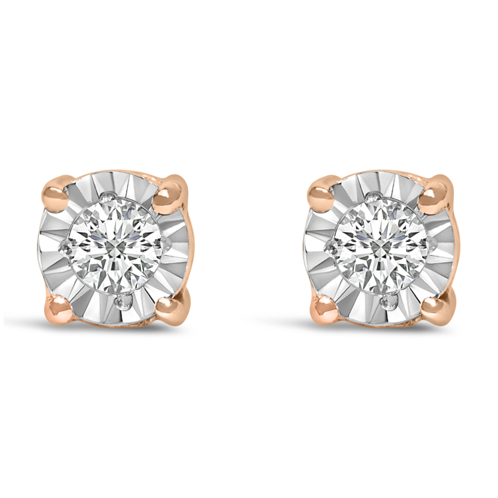 10K Rose Gold Plated .925 Sterling Silver